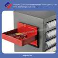 Red Painted Magnetic Tool Storage Tray